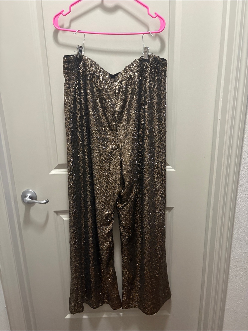 Banana Republic Bronze Sequin Wide-Leg Pants - Picture 3 of 3